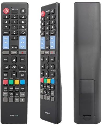 Replacement TV Remote RM-C3230 RMC3230 for JVC Remote Control, Compatible with JVC Smart TV Remote LT-32C360 LT-32C365 LT-39C640, No Setup Required
