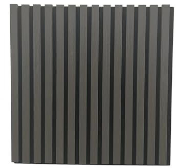 Akustikpaneele Holz in Walnuss Schwarz - 3x quadratrische Wandpaneele 58x58x2,1 cm - Echtholzfurnier mit Filz - Holzpaneele Wandverkleidung zum Kleben oder Schrauben - einfache Montage