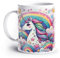 France Mug - 'Licorne Arc-En-Ciel' - (Collection Licorne) - Café Thé Idée Cadeau Original Anniversaire Humour Animal Ami Collègue Famille