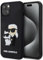 Karl Lagerfeld iPhone 15 TPU Back Cover - 3D Rubber - NFT K&C - Black