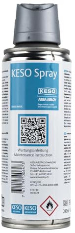KESO - Pflegespray für mechanische Schlösser | Schutzspray Pflegemittel für Schließzylinder und mechatronische Teile | 200 ml