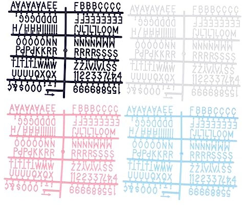 Operitacx 8stücke Teiliges Kunststoff-buchstabentafel Kreatives Memoboard Für -nachrichten Home-office Fotodekoration Langlebig Vielseitig Einsetzbar