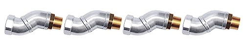 Marclix 4Stück 3/4 Kraftstoffschlauch Swivel 360 Drehbarer Anschluss für Kraftstoffdüse Multi Plane Fuel Plane Swivel