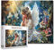 Tucocoo 1000 Teile Puzzles für Erwachsene Baby Engel Mädchen Malerei Jigsaw Puzzle Gebetlicher Engel im Wald 1000 Teile Puzzles für herausfordernde Familienaktivitätsspiel Tierkunst DIY Puzzle