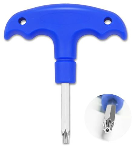 Jaydear Golf Torque Wrench Grip Removal Tool, Golf Wrench Driver Spike Tool, Stainless Steel Golf Head Adjustment Tool, Golf Grip Removal Tool for Golf Club Driver Shaft Adapter, T20, Blue