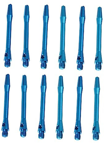 Parliky 12pcs 45mm Standard Aluminum Alloy Dart Shafts Flight Protectors Sturdy and Lightweight Dart Accessories for Professional Gameplay