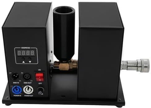 Nebelmaschine, 250W Luftsäulenmaschine mit Hochdruck-Rohr, Sprühhöhe 7-8m, 6m Schlauch, Einstellbarer Sprühwinkel 180°, für Bars, Bankette, Hochzeiten, Tänze