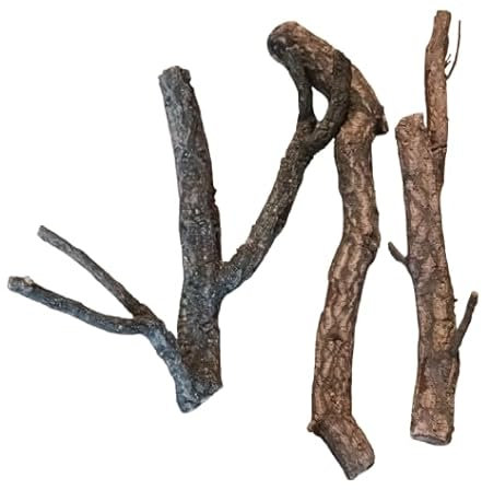 Generisch 3 Kork Äste 40-60 cm lang, Durchmesser ca. 7-8 cm, Terrarien, Vogelkäfige