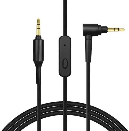Adhiper Thicker Headphone Audio Cable with Mic for Sony WH-1000XM4 WH-1000XM5, Aux Cord for Sony WH-1000XM3 WH-CH720N WH-CH710N MDR-ZX770BN and WH & MDR Series Headphones Accessories - Black