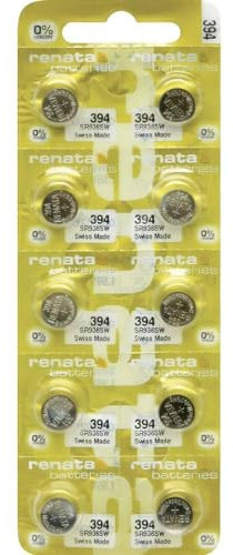 Renata Button Cell Battery 394 Pack of 10 84 mAh