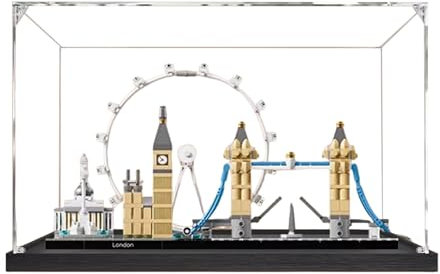 Acryl-Vitrine für Lego 21034 London Architecture Series Bauset – staubdichte Schaubox & Vitrine, Schaukasten kompatibel mit Lego 21034 – nur Vitrine (3 mm)