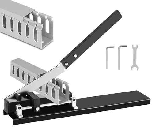 MXBAOHENG Manual PVC Trunking Cutting Machine Open Slot Wire Duct Cutter Tool for Slotted Cable Duct and Covers