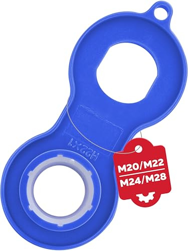 M. ROSENFELD HOME Wasserhahn Sieb Schlüssel – Universal Strahlregler Werkzeug für Wasserhahn Aufsatz M24, M22, M20, M28, aerator mischdüsenschlüssel
