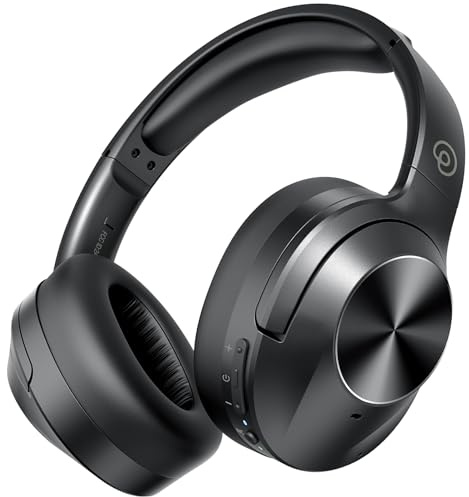 Pro‑level Hybrid Active Noise Cancelling Headphones with HiFi Sound, Upgrade Wireless Bluetooth Headphones with ENC Mic Over Ear Comfort, Vivid Deep Bass, for Home/Office/Travel/Gift (Black) 1Pcs