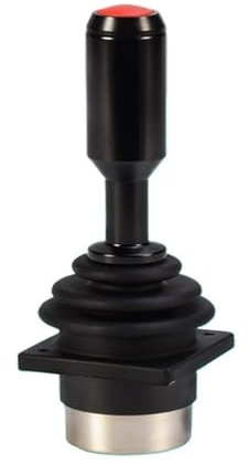 SHEHUALI Marine-Joystick, SMC30C Hochpräziser Hall-Sensor-Joystick, 2-Achsen-Joystick-Controller mit 1 Taste(DC5V output 0-5V red button)