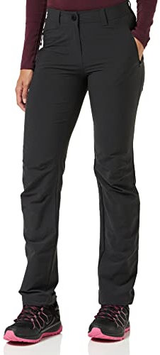 Schöffel Damen Pants Engadin, Outdoor Hose, strapazierfähige Wanderhose für Frauen, wasserabweisende Damen Hose mit sportlichem Schnitt, black, 18