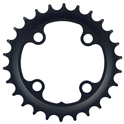 FSA 421585048 Corona MTB Alloy Black 64x26T, Unisex-Adult, Argent, One Size