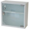 Natsen Medizinschrank abschließbare Erste Hilfe Schrank Medikamentenschrank Arzneimittelschranks Wandschrank aus Metall, 2 Fächer, 30 * 30 * 12 cm (Weiß)