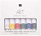 Rico Design Art Künstler Acrylfarben-Set Basic - 6 Farben je 12 ml Tuben - Malfarbe für Anfänger, Profikünstler, Kinder & Erwachsene