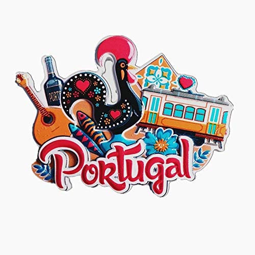 3D Portugal Fridge Magnet Travel Souvenir Gift Home Kitchen Decoration Lisboa Refrigerator Magnetic Sticker Magnet Collection