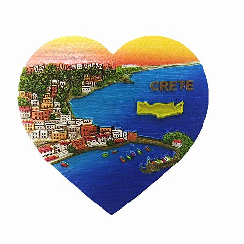 3D-Kühlschrankmagnet, Motiv: Kreta, Griechenland, Reise-Souvenir, Geschenk, Heim, Küche, Kühlschrank, Dekoration, Magnet-Aufkleber