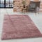 HomebyHome Shaggy Teppich Läufer Flur 80 x 150 cm - 50 mm Florhöhe Hochflor Wohnzimmerteppich Rosa Extra Weich und Flauschig - Bettvorleger Teppiche für Schlafzimmer - Waschbarer Küchenläufer