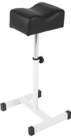 Fußstütze Fußpflege, Beinstütze Fußpflege Mobile Höhenverstellbar Pediküre Stuhl Beinauflage Stütze Pediküre Hocker Verstellbar Salon Fußstütze für Heim Salon Spa Fuß Massage 48-68cm Schwarz