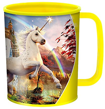 3D LiveLife Gobelet - Licorne Étoile du Soir de Deluxebase. Gobelet Art Lenticulaire Féerique 3D. Gobelets plastique de 300 ml enfants illustrations originales licence artiste renommé David Penfound