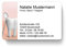 100 Visitenkarten, laminiert, 85 x 55 mm, inkl. Kartenspender - Zahnarzt Zähne Dental