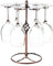 Support à Verres à Vin à 6 Crochets, Support à Verres à Pied en Acier Inoxydable pour Séchoir à Verres à Vin Support à Verres à Vin de Cuisine et de Salon