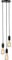 Calla - 230V E27 Contemporary 3 Light Pendant - Matt Black