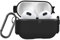 MyGadget Cover Rigida Compatibile con Apple AirPods 3 Generazione - Custodia per Cuffie Auricolari con interno in silicone e apertura a scatto - Nero