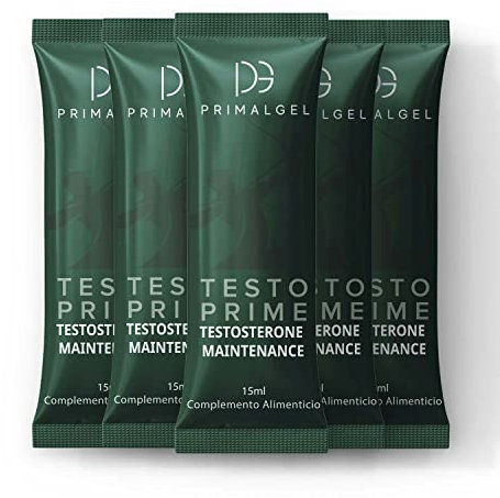 PrimalGel Suplemento Potenciador Testosterona Hombres - Fórmula Avanzada con Maca, Ginseng y Zinc - Energía, Vitalidad y Rendimiento - 100% Natural - 10 Sobres de Gel Líquido