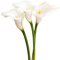 XZJMY Künstliche Calla-Lilien, 63,5 - 68,9 cm langer Stiel, künstliche Calla-Lilien, künstliche Latex-Blumen für selbstgemachte Hochzeitsstrauß, Party, Heimdekoration (weiß), 3 Stück