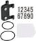 chiwanji Number Plate and Holder with Bands Fixed Parts Seatpost PP Triathlon Race Accessories Rear Bike, Non Round Tube