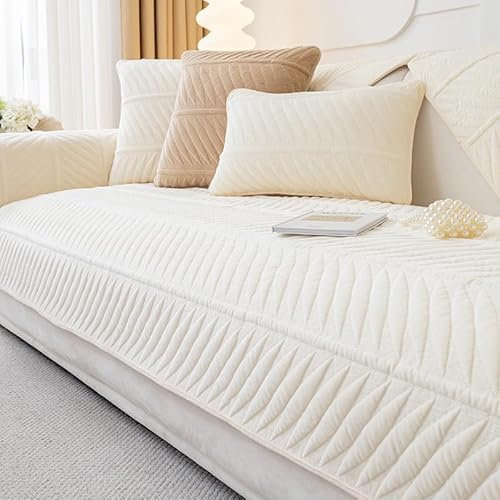 WYJHNLBEDC Sofa/Couch überzug/überwurf, Sofa überwurfdecke, Warmer Super Weicher Fleecedecke Sofabezug für Sofa L Form/U Form/Ecksofa 3/2/1 Sitzer, Sofaschutz Hund Kratzschutz Katze, 70x180cm