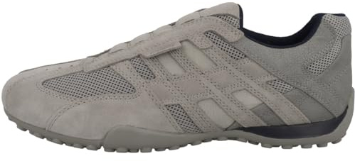 Geox Zapatillas Uomo Snake B para Hombre, Rock Lt Grey, 42 EU
