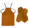 Leather Welding Apron, 25.6x39.4in Insulation Protection, Heat Resistant, Flame Retardant Work Apron for Men & Women (With Leather Welding Sleeves)