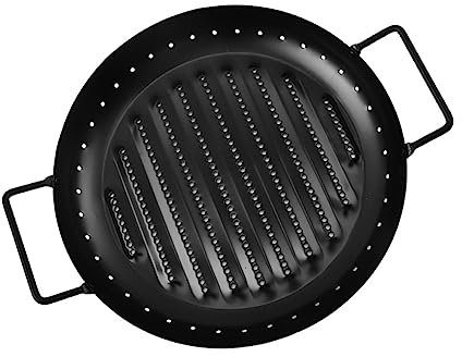 IMIKEYA Grillplatte Aus Eisen Antihaft-grillplatte Grilltablett Für Outdoor Camping Picknick Und Zuhause Einfach Zu Verstauen Benutzen