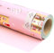 RUSPEPA Wende-Weihnachts-Geschenkpapier – Mini-Rolle – 43,2 cm x 10 m – rosa Haus- und Tupfen-Design mit metallischem Folienglanz für Weihnachten, Feiertage, Partys