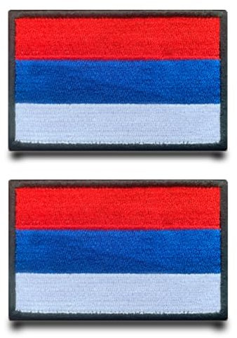 2 Stück Russland Flagge-Patch Stickerei Taktische Militä Aufnäher Nylon Airsoft Patch Für Stickereibänder Jacke Rucksäcke Taktische Kleidung Taschen Abzeichen