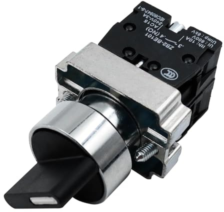 Namvo 22mm Enganche 2 NO Tres Posiciones 3 Posiciones Selector Giratorio Botón Interruptor Zb2-Be101C De