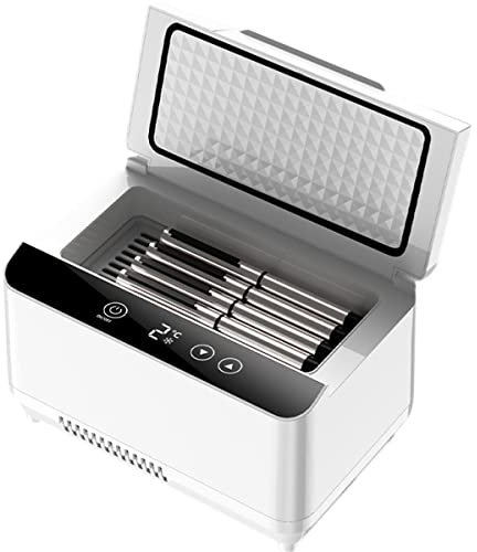 sjdoPulse Nevera Portátil para Insulina, Mini Refrigerador para Medicinas, Caja De Viaje USB para Coche, Bolsa Nevera Médica, Contenedor De Enfriamiento, Enfriador para Viajes, Hogar,4Battery