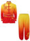 Yeahdor Kinder Jungen Mädchen Kong Fu Kleidung Set Tai-Chi-Uniform Chinesische Kampfkunst Kleidungsset Kampfsport Kostüme Gelb Rot 146-152