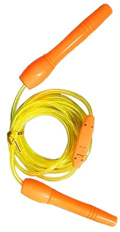 Corda per Saltare Luminosa, Corda per Saltare Che Si Illumina Al Buio, Robusta Altezza Regolabile in PVC per Adulti per Allenamento (YELLOW)