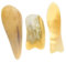 SEWOART 3-teiliges Set Gua Sha Büffelhorn Gesichtsmassagegerät Körpermassagegerät Ochsenhorn Gua Sha Unschädliches Schabwerkzeug