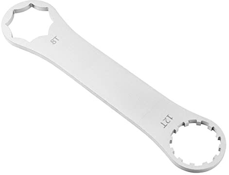 Anneome 8t Fahrrad Vorderradgabel Schlüssel Edelstahl Frontgabel Schraubenschlüssel Mattierte Oberfläche Stabile Demontage Werkzeug Für Mountainbike Fahrradzubehör