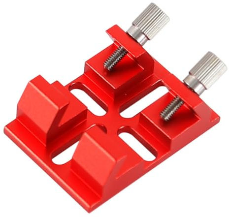 NISHZHU Multi- Finderscope Dovetail with Locking Screw Guide Scope Adapter Bracket for Astronomical Telescope Replacement Parts,Red