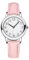 ALCENTIS - Montre Femmes Bracelet en Cuir, Mouvement Japonais, Chiffres Analogique Arabe faciles à Lire, (Bracelet Rose Clair)