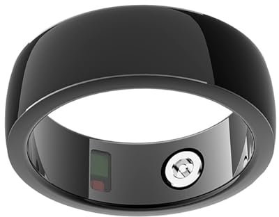 PYRIOLHI-Smart Ring-Sleep Ring-Heart Rate Monitor-Sleep Monitor-Health Monitor(Dark 12)